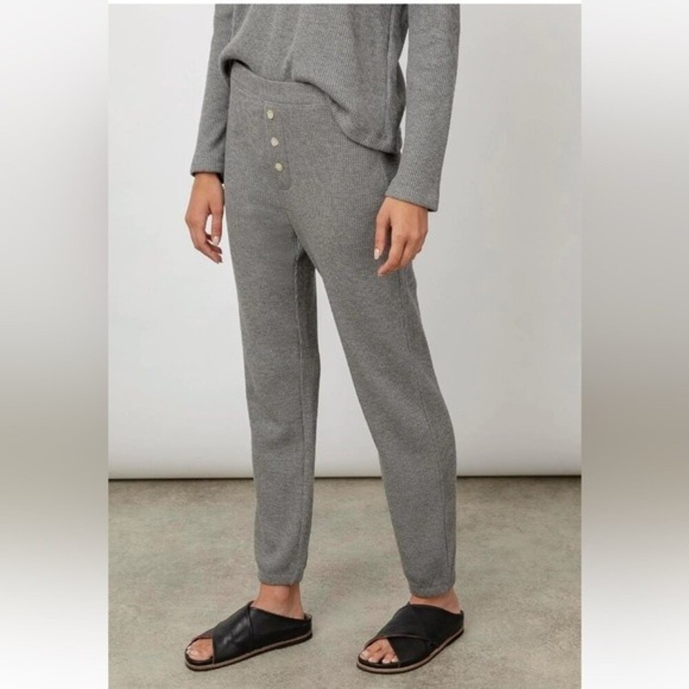 Rails Molly Waffle Knit Pant In Heather Grey Xs N… - image 4